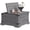 Gray, variant on VVFLU Farmhouse Square Coffee Table with Storage for Living Room, Hinged Lift Top Soft Close, Grey