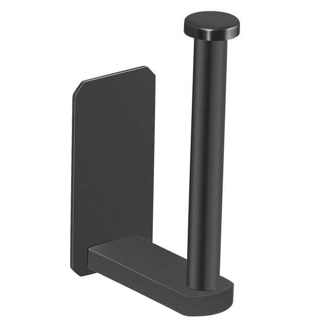 Vaehold Portarrollos De Papel Higiénico Autoadhesivo, Soporte Para Papel Higiénico Adhesivo Para Cocina Y Baño, Sin Agujeros, Para Pegar En La Pared, Acero Inoxidable, Negro Cepillado