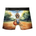 thumbnail image 2 of Happy Father's Day Bloodhound Playing Basketball with Best Dad Jersey All Over Print Boxer Briefs Underwear for Men Dad Dog Lover - 13006, 2 of 6