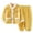 Yellow, variant on Kovlvoll Toddler Baby Girls Boys Pajamas Set Button Long Sleeve Tops Pants Fleece Velvet Thick Home Fall Winter Suits