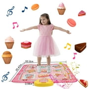 iMounTEK Electronic Music Dance Mat Pad for 3-8 Year Old Girls,6 Game Modes,Christmas Birthday Gifts for Kids, Cake