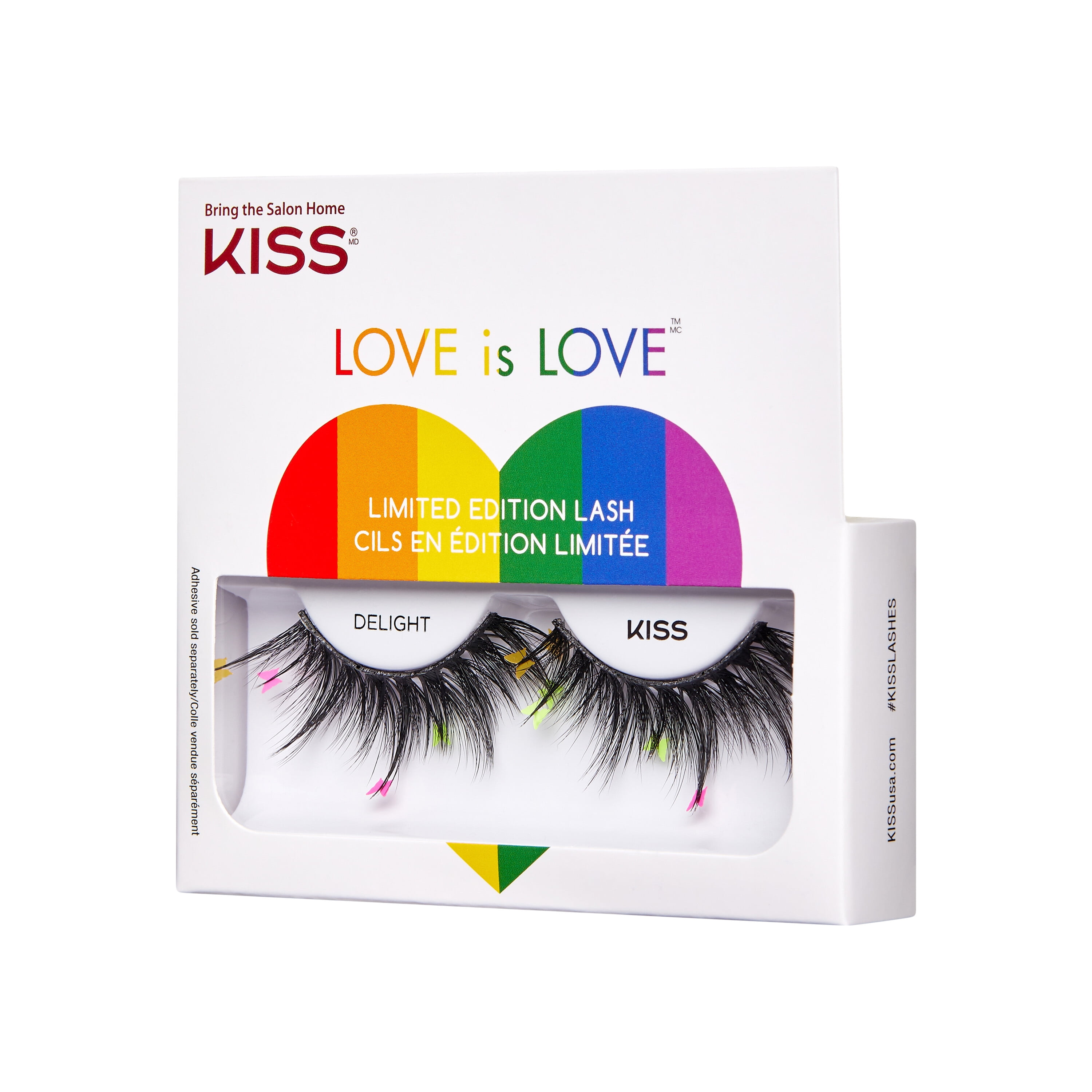 KISS Limited Edition Pride False Eyelashes, ‘Delight’, 1 Pair