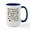 White/Navy Inside, variant on CafePress - 49 Roosters Large Mug - 15 oz Ceramic Large White Novelty Mug