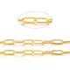 thumbnail image 3 of 16 pies/ de collar de latón extensor cadenas chapado en oro Cadena de clip de papel para la fabricación de joyas accesorios de artesanía, 3 of 5
