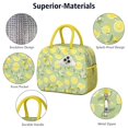 thumbnail image 4 of Lunch Bag Lunch Box for Women Reusable Insulated Lunch Bags,Water-Resistant Lemon Print Cooler Lunch Tote Bag, Large Capacity for Work Travel Picnic, 4 of 6