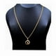 thumbnail image 1 of Gold Plated Chain With Pendant 18/24 inch 02MM Bismark Chain with Medium Derana Pendant Necklace for Ladies & Girl, 1 of 5