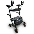 thumbnail image 1 of Bangeran BreezeStride Extérieur Roulant Walkers pour Aînés avec Siège, Roues de Pneu Non Pneumatique de 8”, Conception Pliable Compacte pour Aînés Upright, Rollator Foncé, Gris, 1 of 7