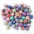 thumbnail image 1 of 3x50 piezas de arcilla floral accesorios artesanales 10 mmx1.5 mm 6 piezas, 1 of 7