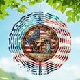 thumbnail image 1 of American Decorations 3D Stainless Metal Wind 10 In 4th Of July Decorations For Window Yard Garden Patio Patriotic Outdoor Decor, 1 of 6