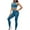 Blue, variant on Wancir Workout Sets for Women 2 Piece High Waisted Seamless Leggings with Padded Stretchy Sports Bra Sets Gym Clothes