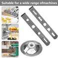 thumbnail image 4 of Set of 2 Biscuit Attachment Accessories,8 Shapes,Biscuit Attachment with Connecting Ring, for Meat Mincer,Food Processor, 4 of 6