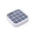 thumbnail image 1 of Cateissary Molde para cubitos de hielo bandeja antiadherente DIY 16 cavidades congelador glaseado a prueba de polvo reutilizable bebida molde de Cocina y Comedor Gris claro Cateissary HA061292-02, 1 of 6