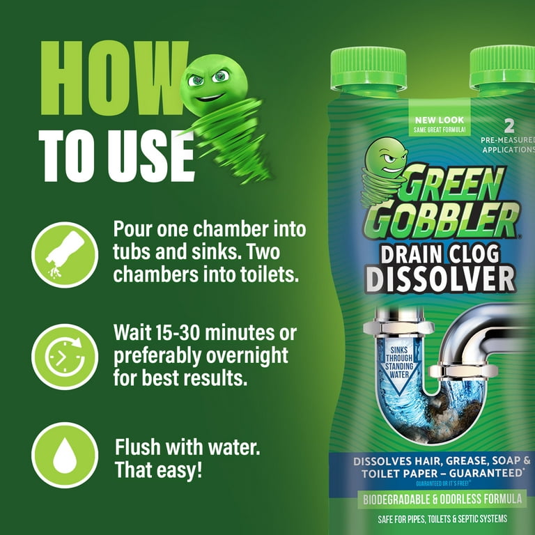 Green Gobbler Drain & Disposal Cleaner, Fresh Citrus Scent - 32 fl oz
