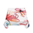 thumbnail image 4 of YFYANG Square Polyester Table Cloth, 54" x 54" Reusable Table Cover Kitchen Dining Room Vintage Watercolor Butterfly Doodle Decorative Tablecloths for Tables of 2-4 People, 4 of 8