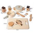 thumbnail image 5 of Wooden children's kitchen accessories, kitchen utensils, pots and pans, kitchen toy dining room wooden toy Ed, 5 of 5