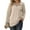 Beige, variant on Half Zip Pullover Crochet Sweaters Women Quarter Zipper Sweatshirt Long Sleeve Oversized Slit Side Knit Pullover Sweaters Soft Sweaters Basic Sweatshirts Womens Sweaters Dressy Casual Pink L