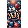 thumbnail image 2 of Colorful Design Independence Day Banner Patriotic Style 4th of July Decorations Balloons Bunting Fireworks for Holiday Celebration Party Decor Outdoor Display, 2 of 8
