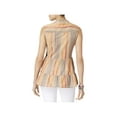 thumbnail image 2 of Style & Co. Womens Lace-Up Sleeveless Blouse Top, Beige, Large, 2 of 2