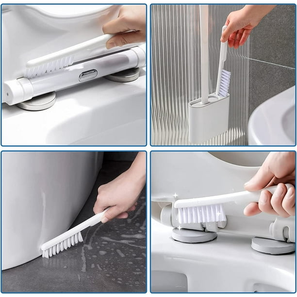 Brosse de toilette en Silicone pour WC, outils de nettoyage muraux
