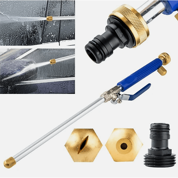 High Pressure Power Washer wand, Hydro Jet Water Hose Nozzle,Watering Sprayer Cleaning Tool, Wand Lance for Gutter Patio Car Pet Window Glass .