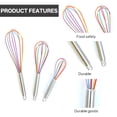 thumbnail image 3 of ACDANC 2026 New Colorful Silicone Hand Mixer with Stainless Steel Handle for Kitchen,Baking,Cooking,Home,Party, 3 of 7