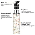 thumbnail image 3 of Yayeee 20oz Insulated Water Bottle Double Wall Stainless Steel with Flip Straw Lid, Small Floral Pattern, 3 of 7