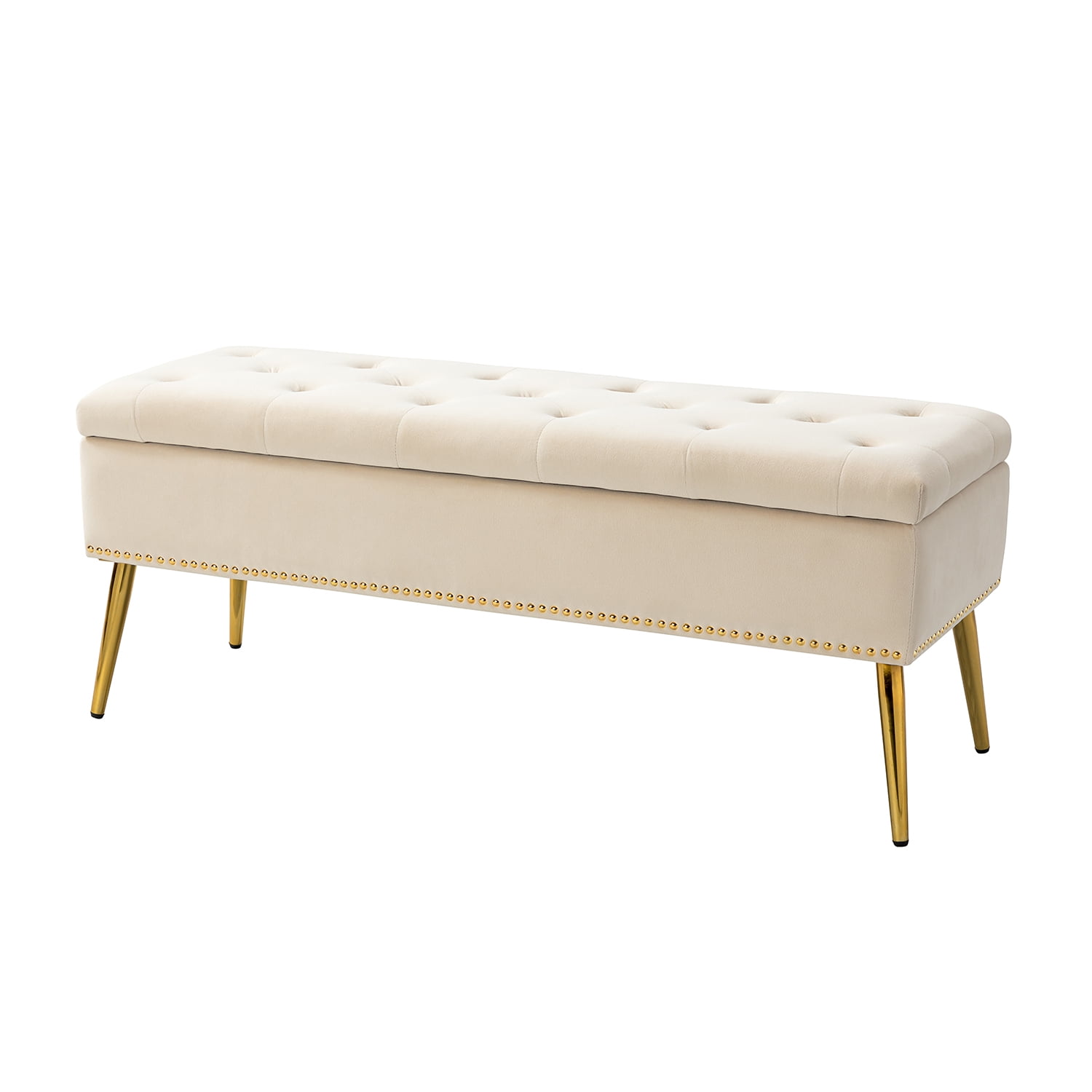 Storage bench gold legs deals