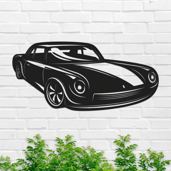 Car Metal Sign, Garage Name Car Sign Metal Wall Art Front Door Decor, Mechanic Shop Decor, Gift for Dad