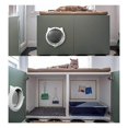 thumbnail image 3 of Puerta abatible para gatos, puerta para gatos para perros, puerta para gatos con agujero blanco, 3 of 5