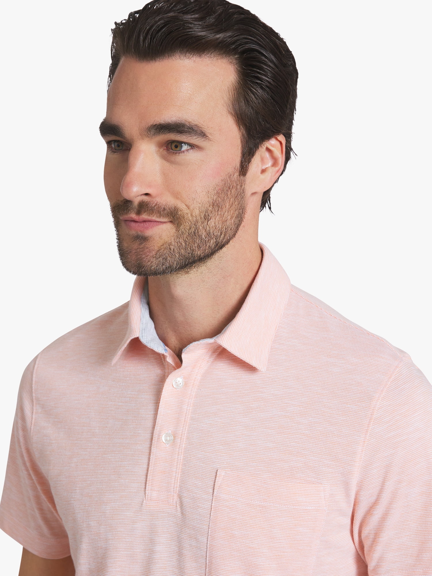 Chaps Men's and Big Men's Harbor Side Slub Short Sleeve Polo Shirt, Sizes S-3XL