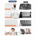 thumbnail image 5 of WINSOON All-Weather HDPE Adirondack Chair, Folding Design, Wide Seat with Cup Holder for Garden, Yard & Patio,White, 5 of 7