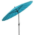 thumbnail image 2 of Topcobe 9 Feet Round Patio Umbrella with 18 Fiberglass Ribs, Sunbrella Patio Umbrellas, Turquoise, 2 of 8