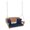Blue, variant on Pemberley Row Resin Wicker Honey Porch Swing Rectangular Durable 51.5" Assembled