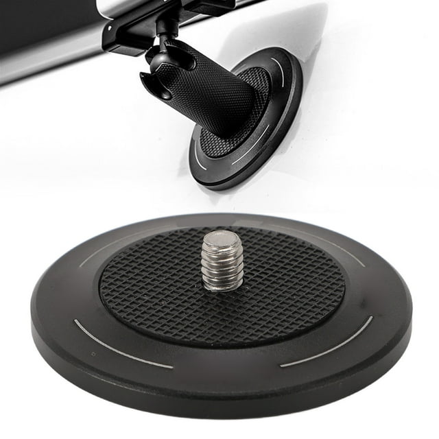 Action Camera Magnetic Base, 1/4 Inch Screw Stable Scratch Proof Strong Magnetic Camera Magnet Stand Base for 3