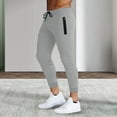 thumbnail image 2 of ZZHZGZ Sweatpants for Men Men's Athletic Tricot Pants Knitted Track Sweatpants Workout Jogger with Zipper Pockets Xxxxl, 2 of 9