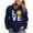 Blue, variant on Tstars Love Softball Women's Hoodie - Ideal Birthday Gift for Softball Fans and Players - Comfortable Sportswear - Show Your Softball Passion - Perfect Apparel for Softball Moms