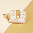 thumbnail image 2 of Monedero con bonito gatito para mujer, tarjetero corto para estudiante, monedero con cremallera para niñas, 2 of 6