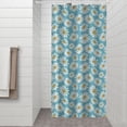 thumbnail image 2 of Blue Daisy Flower Pattern Shower Curtain 36"x72" ,Bathroom Decorative Shower Curtains Set with 12 Hooks,Modern Waterproof Washable Shower Curtain, 2 of 6