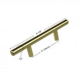 thumbnail image 3 of GlideRite 3 in. Center Modern Cabinet Bar Pulls, Satin Gold, Pack of 10, 3 of 3