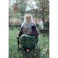 thumbnail image 3 of George Hitchcock 18x24 Black Modern Framed Museum Art Print Titled - The Blessed Mother (1892), 3 of 5