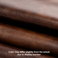 thumbnail image 6 of Duhome Elegant Lifestyle Modern Faux Leather Round Ottoman Stool Vanity Stool Button Tufted Metal Base,Dark Brown, 6 of 7