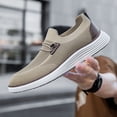 thumbnail image 2 of GLYGML Men's Black Mesh Slip-On Casual Shoes - Lightweight Breathable Loafers Product Title, 2 of 5