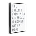 thumbnail image 2 of Stupell Industries Industrial Life Manual Is Mom Black Framed Giclee Art, 20 x 30, by Elizabeth Tyndall, 2 of 8