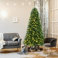 thumbnail image 3 of Costway Arbre de Noël Pré-Éclairé de 7 Pieds avec Télécommande et 9 Modes d'Éclairage, 3 of 10