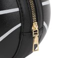 thumbnail image 4 of BIMZUC Women's Basketball Shaped Handbag Round Messenger Shoulder Bag Crossbody Novelty Purse for School Shopping Travel Casual Everyday Use, Black (7.87 x 7.87 x 5.91 inches / 20x20x15 cm), 4 of 9