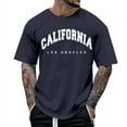 thumbnail image 1 of T-Shirt à Manches Courtes à Manches Raglan pour Hommes avec Imprimé Lettre - Design Floral, Style Décontracté, Adapté pour un Usage Quotidien, 1 of 1