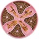 thumbnail image 5 of Anti-gluttonous Dog Bowl - Silicon - Slow Insertion - Pink, 5 of 5