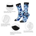 thumbnail image 3 of Yiaed Evil Eye Print Great elasticity Crew Socks Sports socks for Men and Women, 3 of 5
