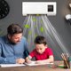 thumbnail image 5 of Teissuly Small Air Conditioner, Wall Mounted Air Conditioner Mini and Heating Conditioner with Remote Control Conditioning Hot Fan for Bedroom Living Room Office Teissuly WER202311216247, 5 of 9