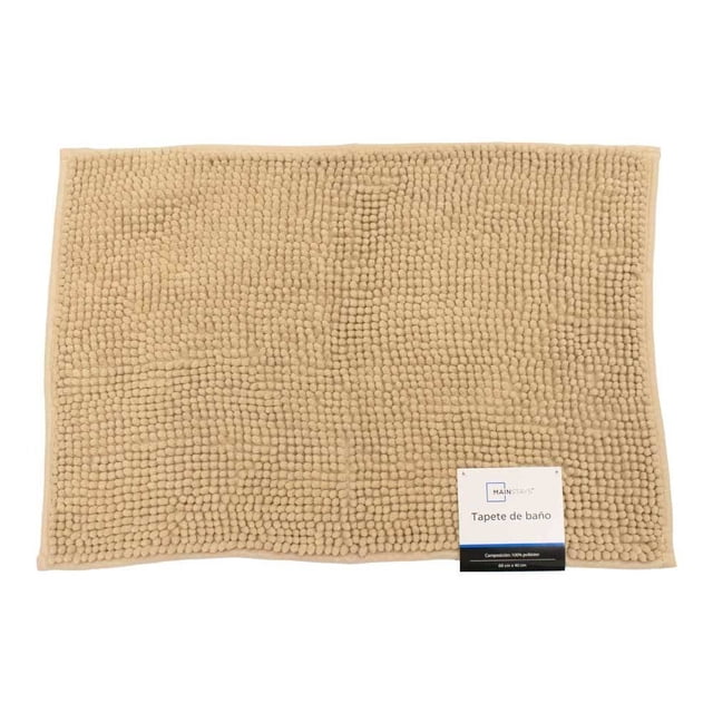 Tapete de Baño Mainstays 60 x 40 cm Composición Poliéster Beige
